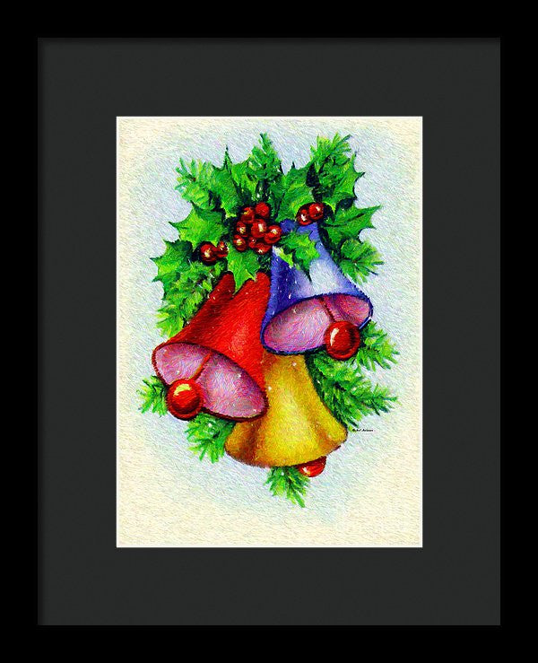 Framed Print - Christmas Bells