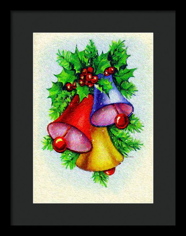 Framed Print - Christmas Bells