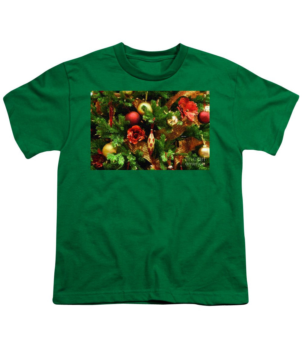 Youth T-Shirt - Christmas Garland