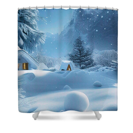 Christmas Magic is in the Air - Shower Curtain