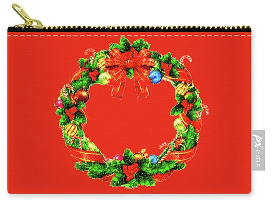 Carry-All Pouch - Christmas Wreath