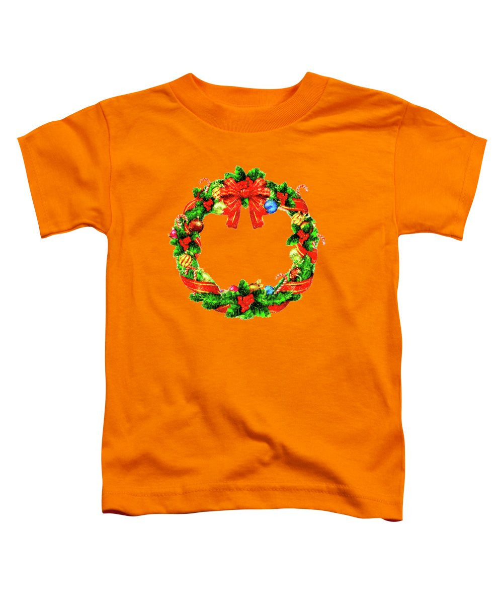 Toddler T-Shirt - Christmas Wreath