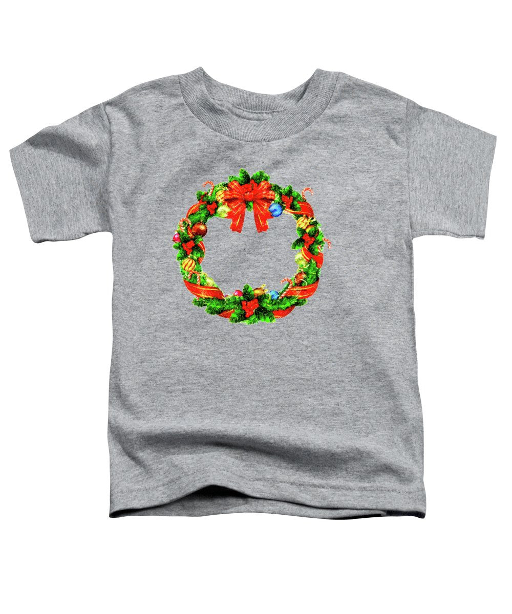 Toddler T-Shirt - Christmas Wreath