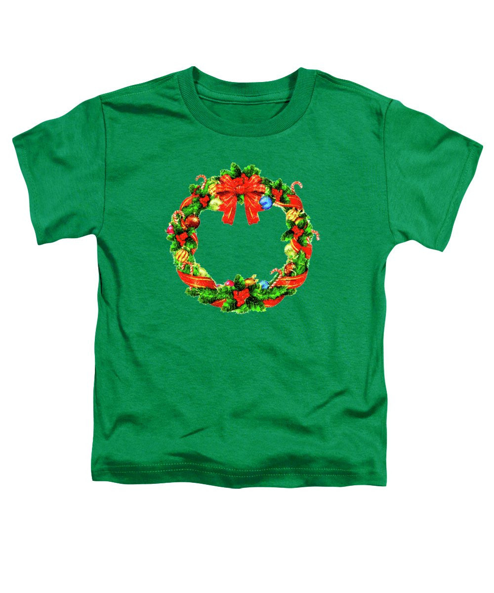 Toddler T-Shirt - Christmas Wreath