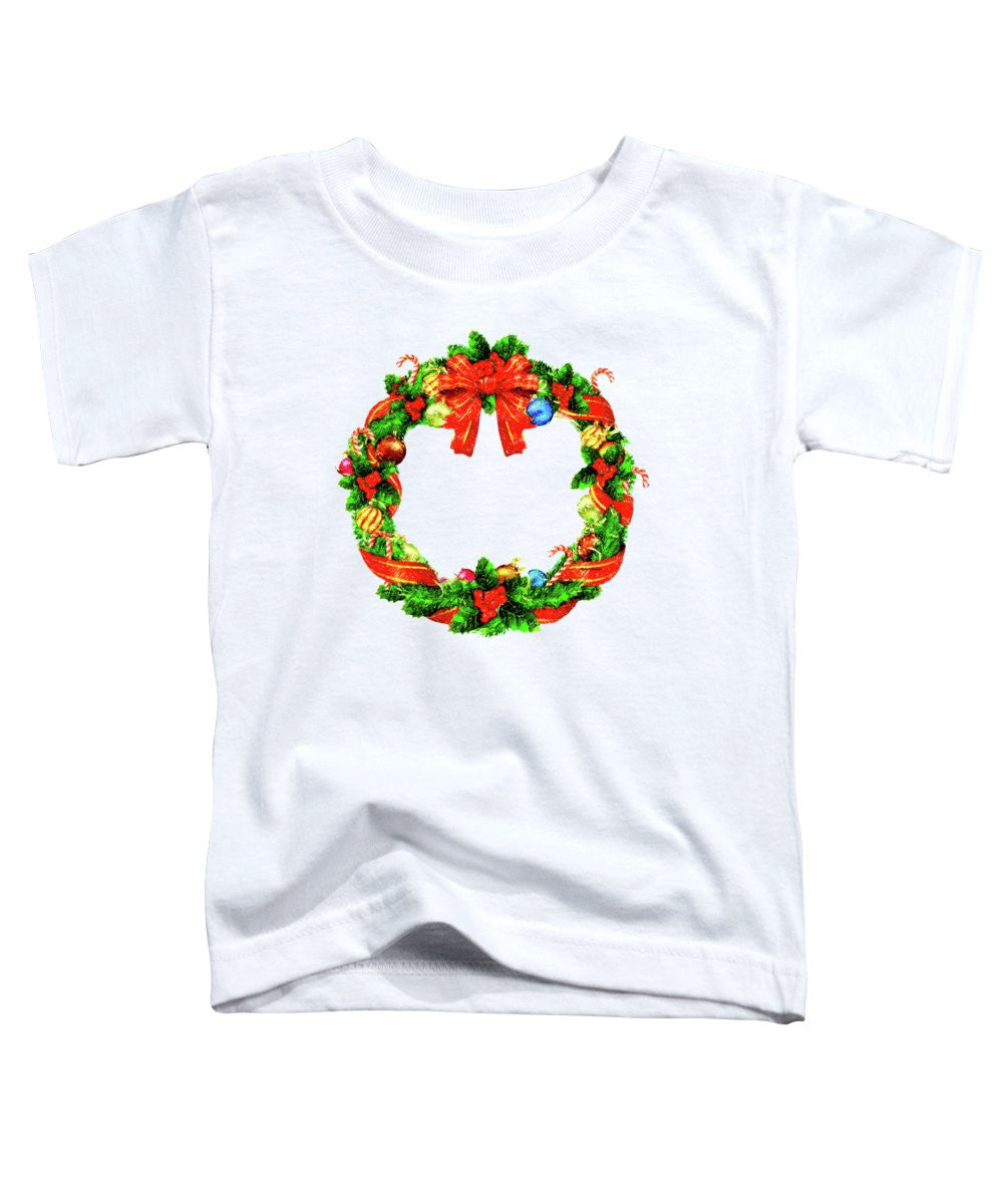 Toddler T-Shirt - Christmas Wreath