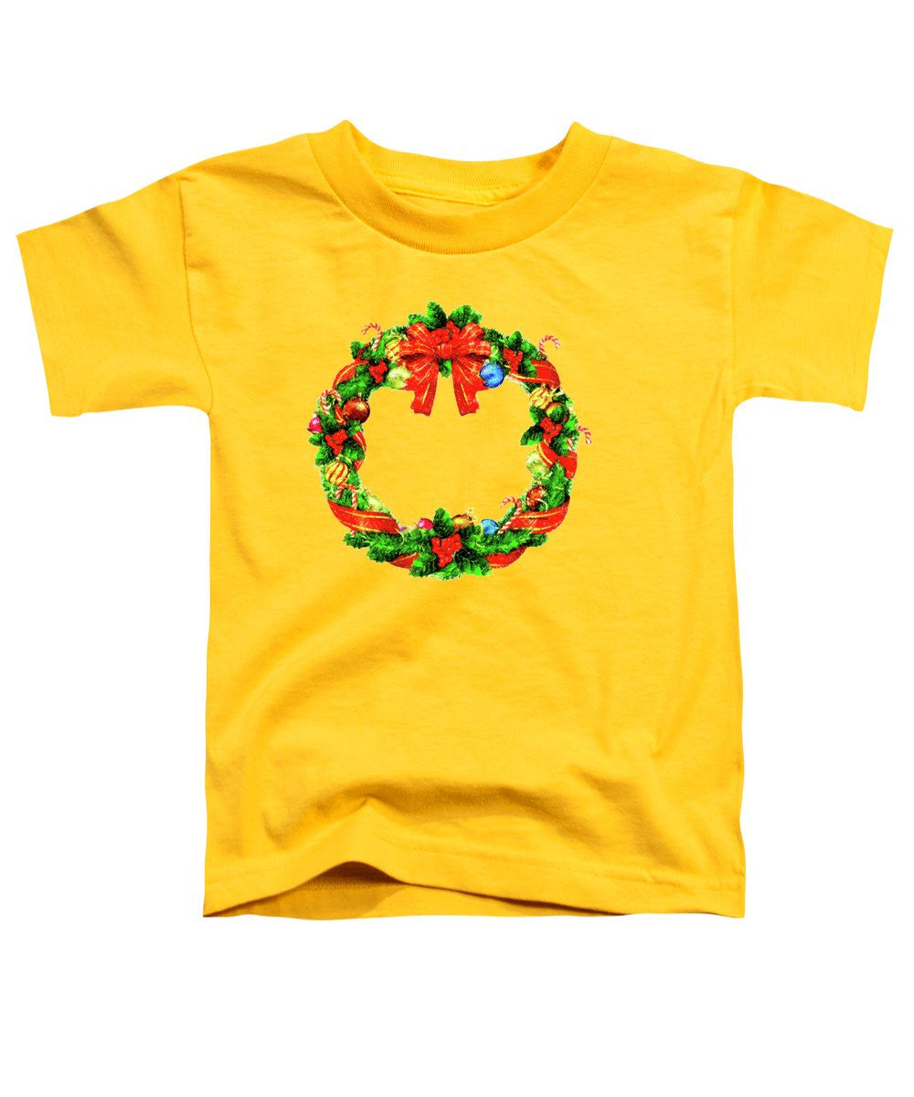 Toddler T-Shirt - Christmas Wreath