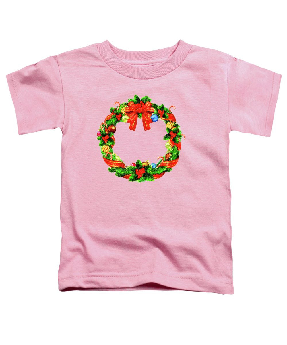 Toddler T-Shirt - Christmas Wreath