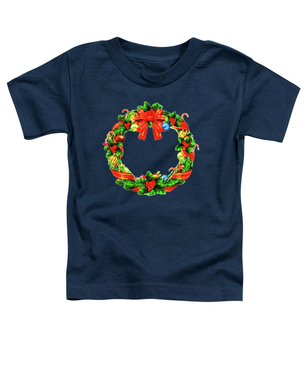 Toddler T-Shirt - Christmas Wreath