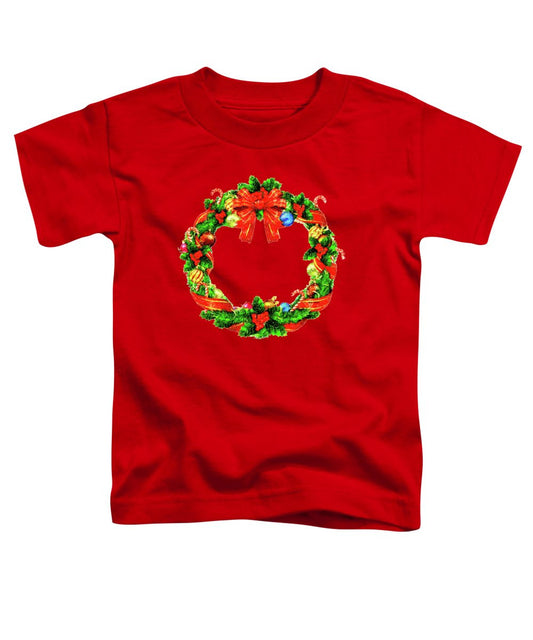 Toddler T-Shirt - Christmas Wreath