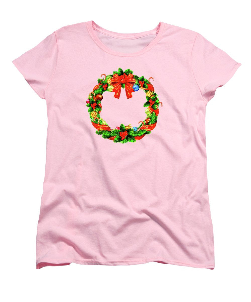 Women's T-Shirt (Standard Cut) - Christmas Wreath