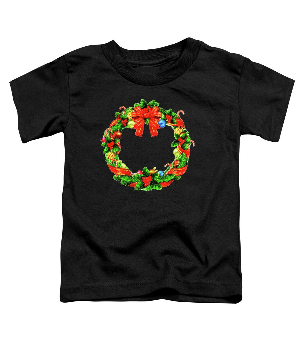 Toddler T-Shirt - Christmas Wreath