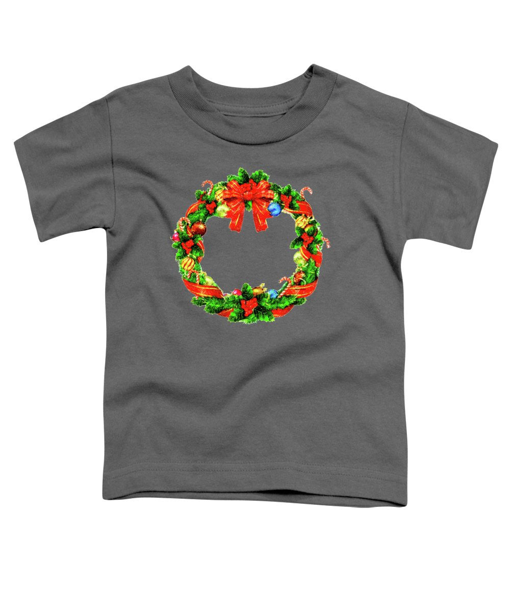 Toddler T-Shirt - Christmas Wreath