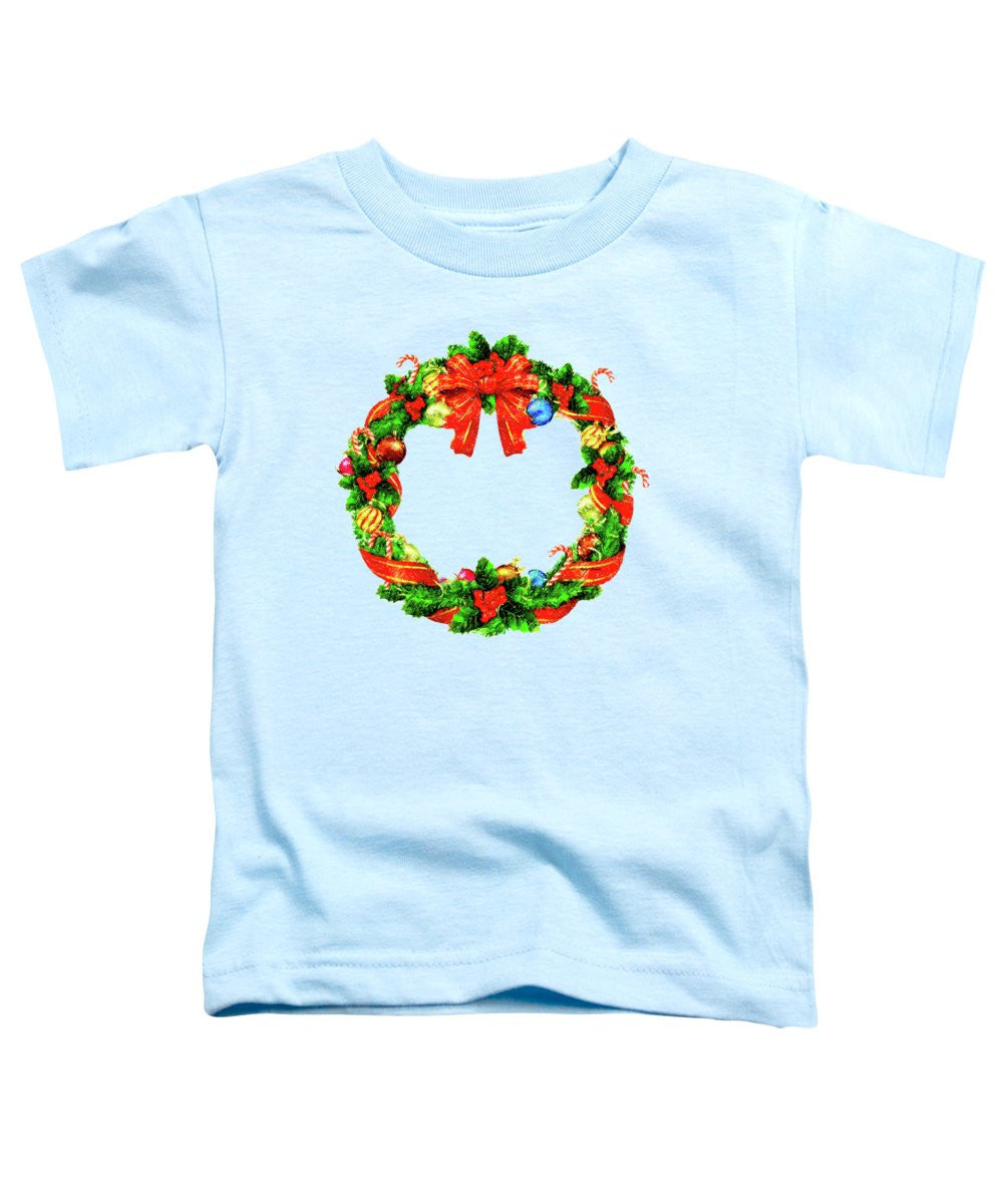 Toddler T-Shirt - Christmas Wreath