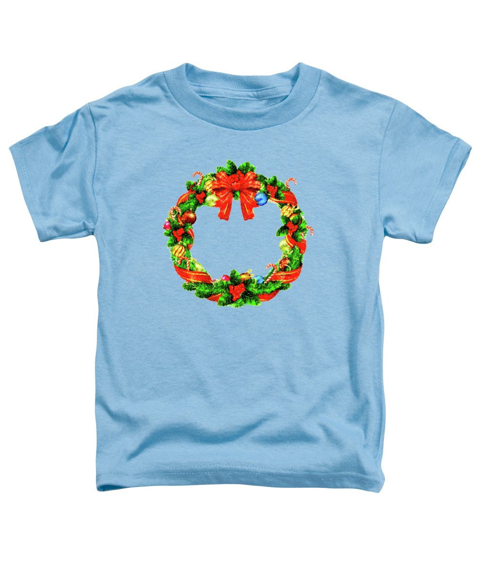 Toddler T-Shirt - Christmas Wreath