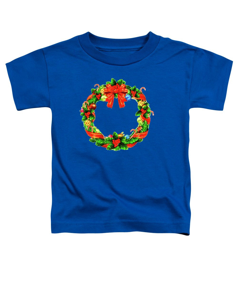 Toddler T-Shirt - Christmas Wreath