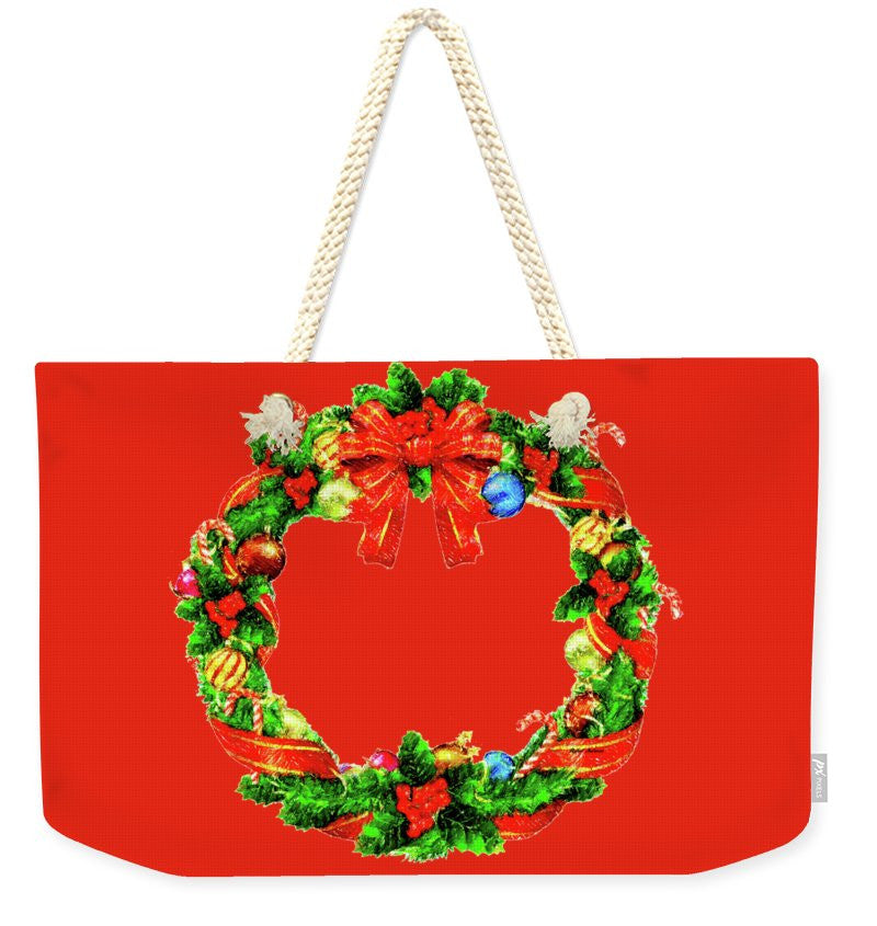 Weekender Tote Bag - Christmas Wreath