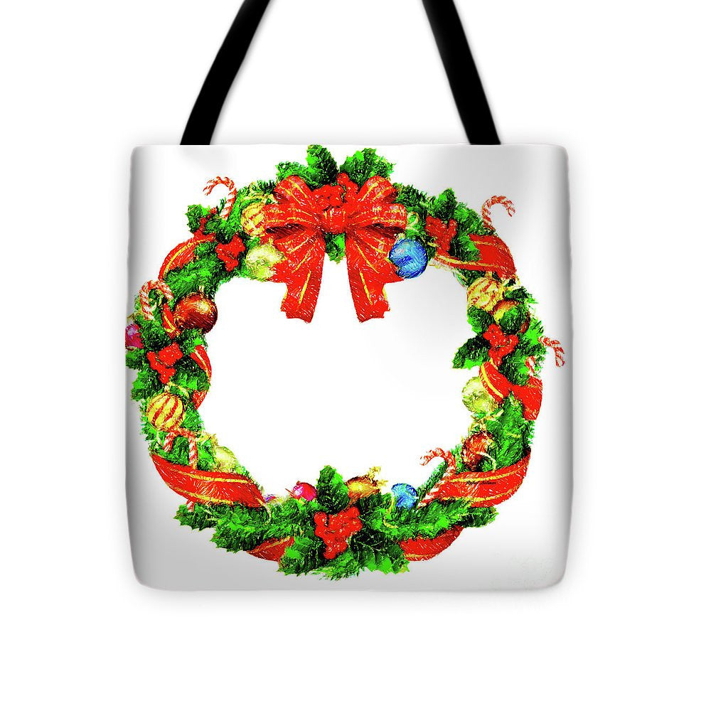 Tote Bag - Christmas Wreath