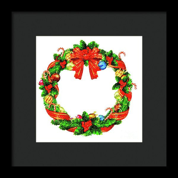 Framed Print - Christmas Wreath