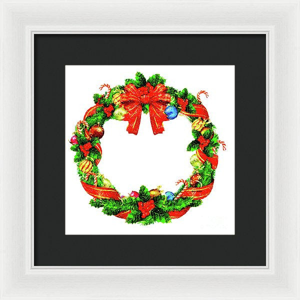 Framed Print - Christmas Wreath