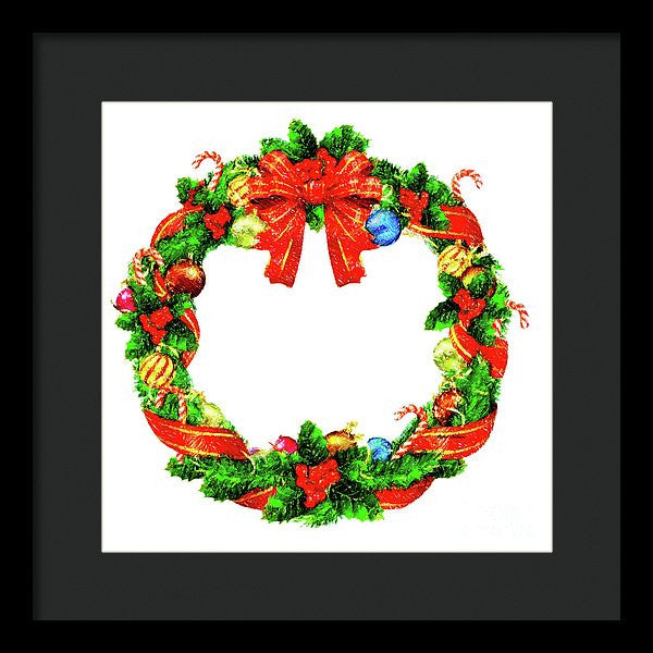 Framed Print - Christmas Wreath