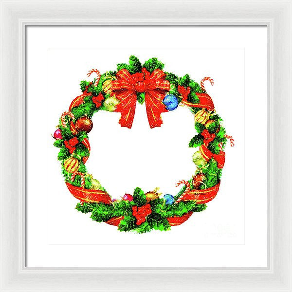 Framed Print - Christmas Wreath