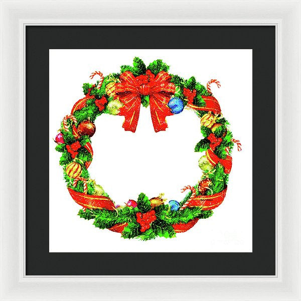 Framed Print - Christmas Wreath