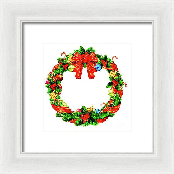 Framed Print - Christmas Wreath