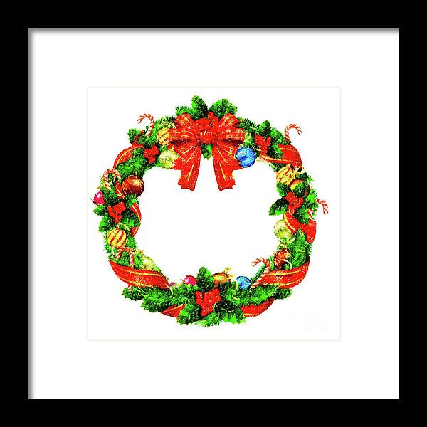 Framed Print - Christmas Wreath