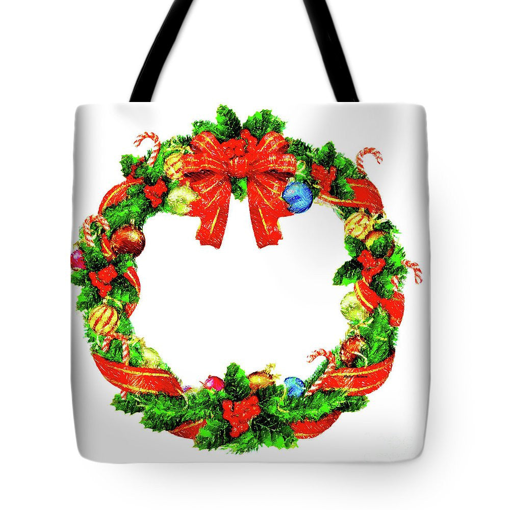 Tote Bag - Christmas Wreath