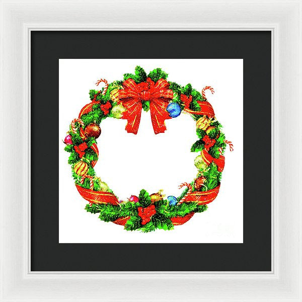 Framed Print - Christmas Wreath