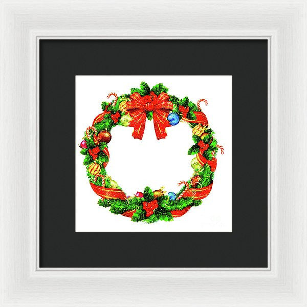 Framed Print - Christmas Wreath