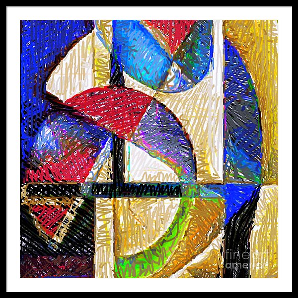 Circles And Shapes - Framed Print