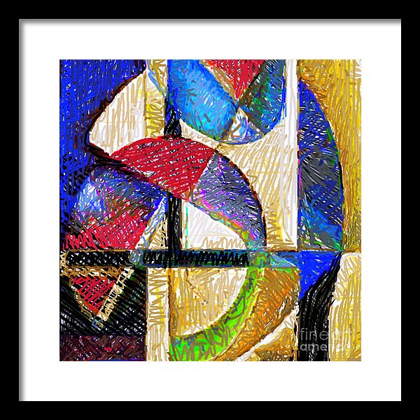 Circles And Shapes - Framed Print