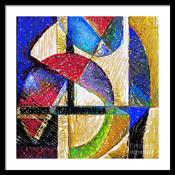 Circles And Shapes - Framed Print