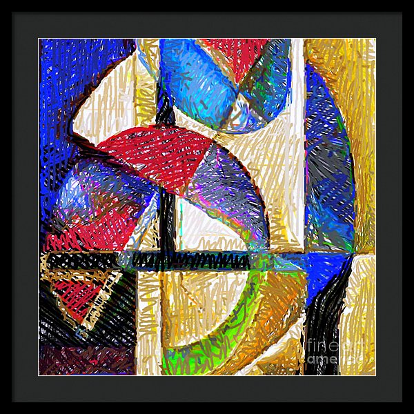 Circles And Shapes - Framed Print