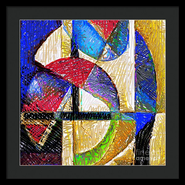 Circles And Shapes - Framed Print