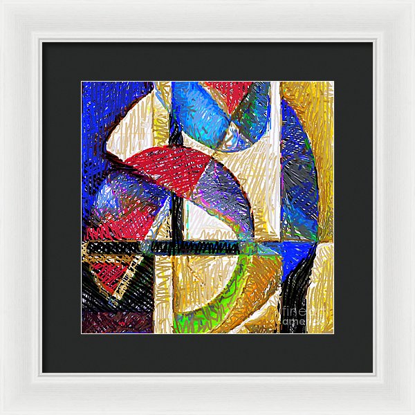 Circles And Shapes - Framed Print