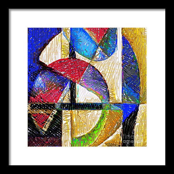 Circles And Shapes - Framed Print