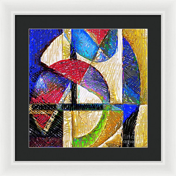 Circles And Shapes - Framed Print