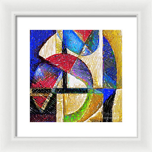 Circles And Shapes - Framed Print