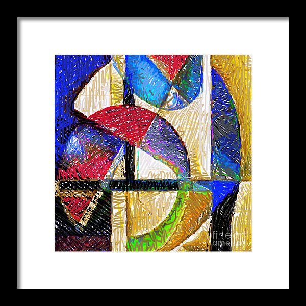 Circles And Shapes - Framed Print