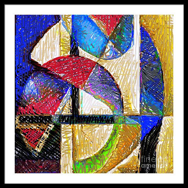 Circles And Shapes - Framed Print