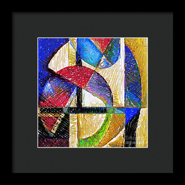 Circles And Shapes - Framed Print