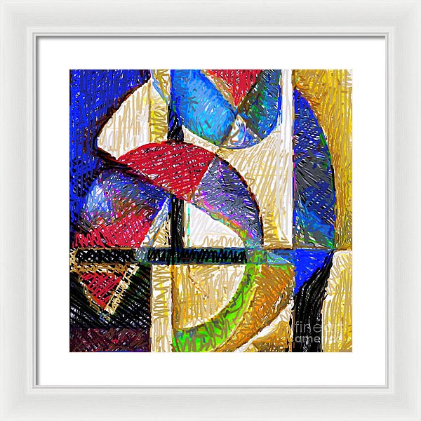 Circles And Shapes - Framed Print