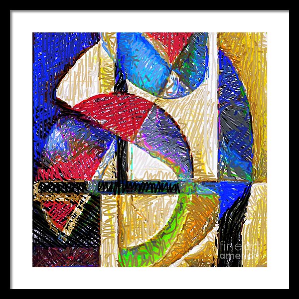 Circles And Shapes - Framed Print