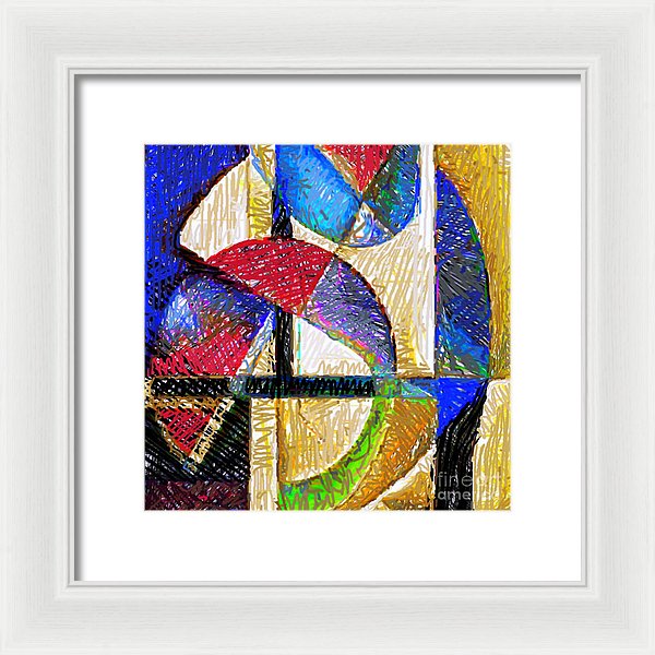 Circles And Shapes - Framed Print