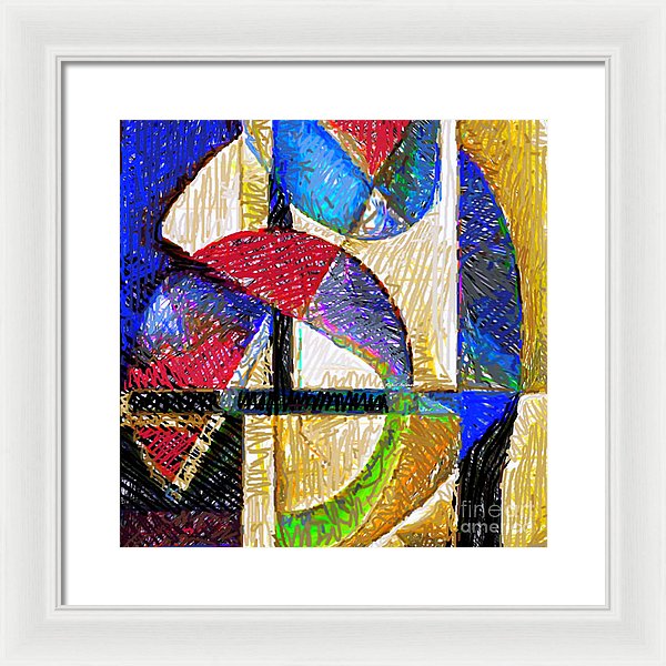 Circles And Shapes - Framed Print