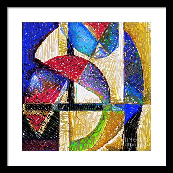 Circles And Shapes - Framed Print