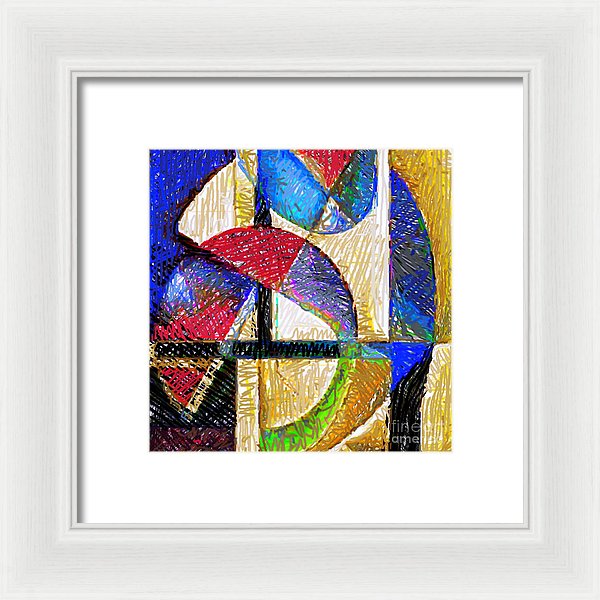 Circles And Shapes - Framed Print