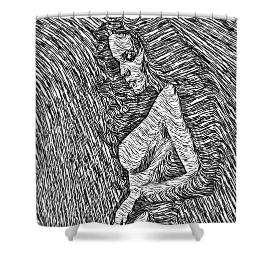 Shower Curtain - Classic Beauty In Black And White
